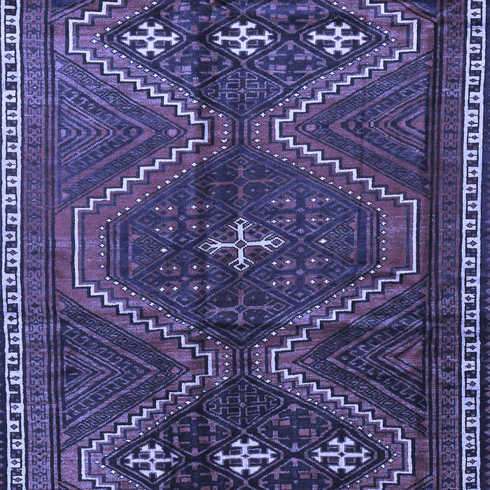 Machine Washable Persian Blue Traditional Rug, wshtr4201blu