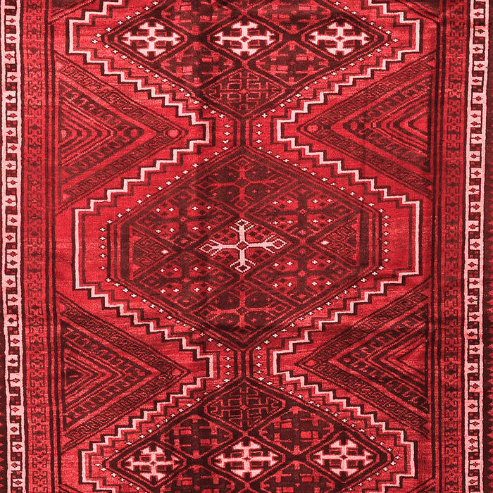 Machine Washable Persian Red Traditional Rug, wshtr4201red