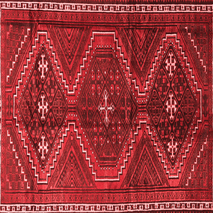 Machine Washable Persian Red Traditional Rug, wshtr4201red