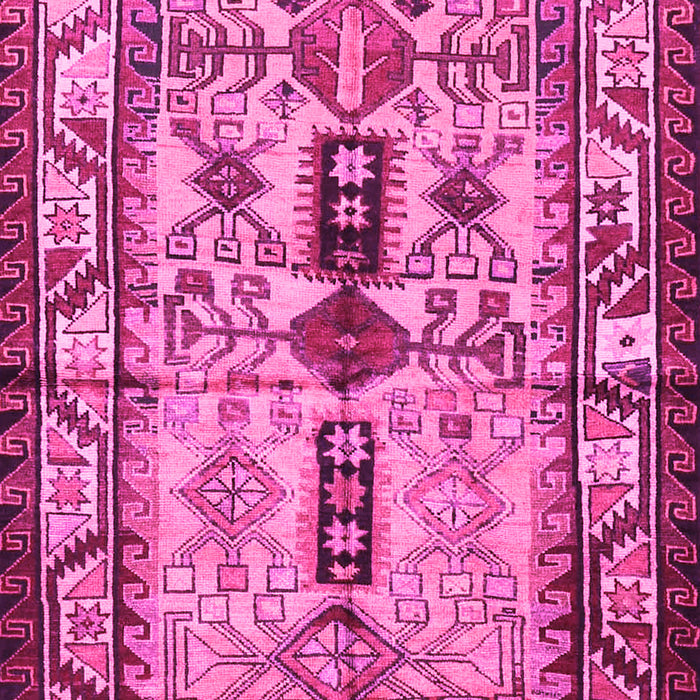 Machine Washable Persian Pink Traditional Rug, wshtr4202pnk