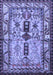 Machine Washable Persian Blue Traditional Rug, wshtr4202blu