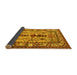 Sideview of Persian Yellow Traditional Rug, tr4202yw