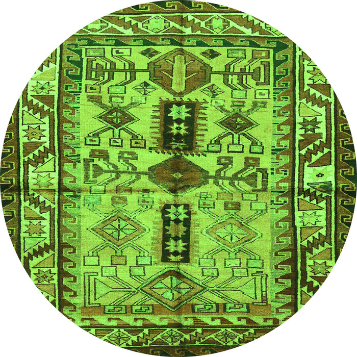 Machine Washable Persian Green Traditional Area Rugs, wshtr4202grn