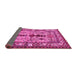 Sideview of Persian Pink Traditional Rug, tr4202pnk