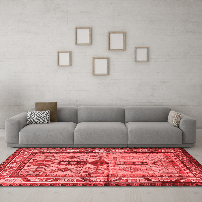 Traditional Red Washable Rugs