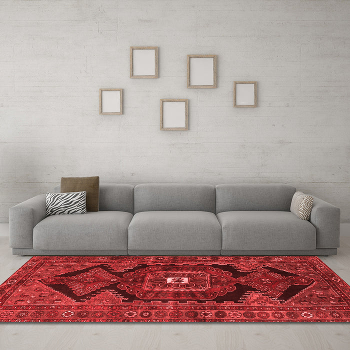 Traditional Red Washable Rugs