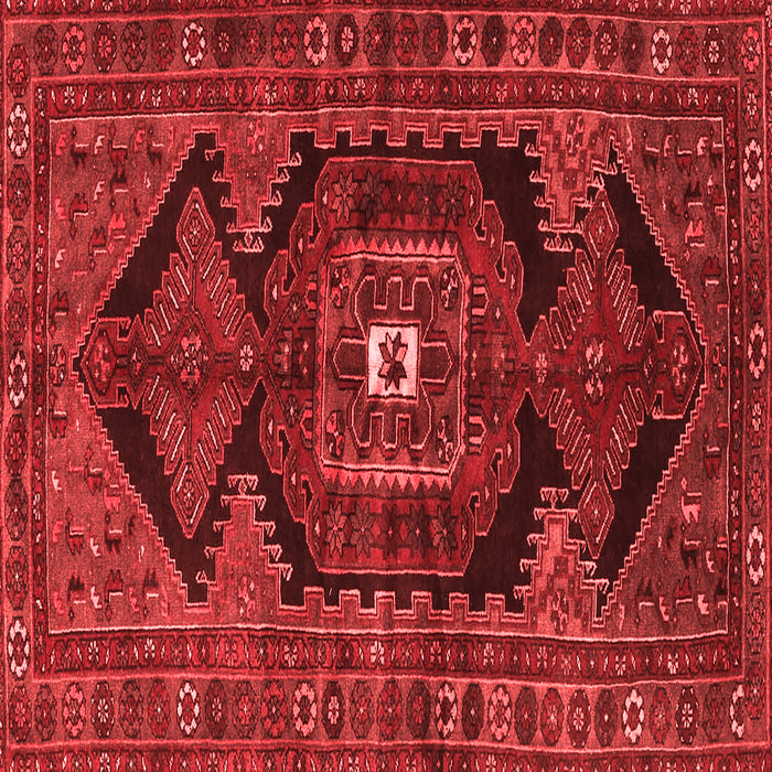 Machine Washable Persian Red Traditional Rug, wshtr4204red