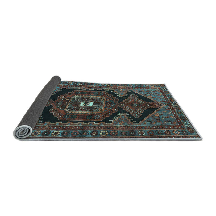 Sideview of Persian Light Blue Traditional Rug, tr4204lblu