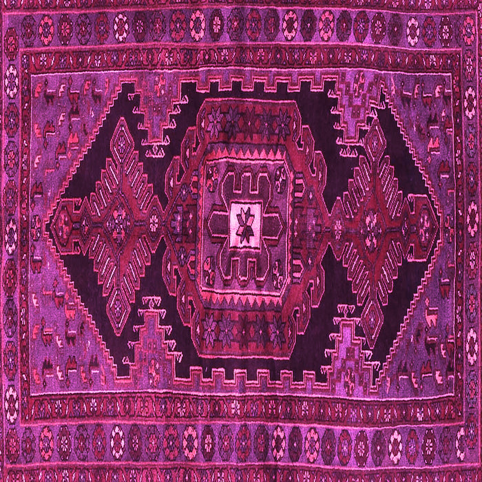 Square Machine Washable Persian Pink Traditional Rug, wshtr4204pnk