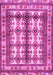 Machine Washable Persian Pink Traditional Rug, wshtr4205pnk