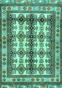 Persian Turquoise Traditional Rug, tr4205turq