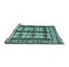 Sideview of Machine Washable Persian Light Blue Traditional Rug, wshtr4205lblu