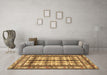 Machine Washable Persian Brown Traditional Rug in a Living Room,, wshtr4205brn