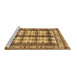 Sideview of Machine Washable Persian Brown Traditional Rug, wshtr4205brn