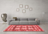 Machine Washable Persian Red Traditional Rug, wshtr4205red