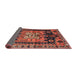 Sideview of Traditional Rust Pink Persian Rug, tr4206