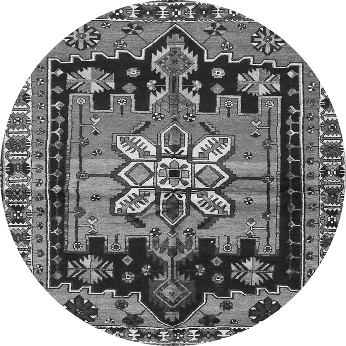 Machine Washable Persian Gray Traditional Rug, wshtr4206gry