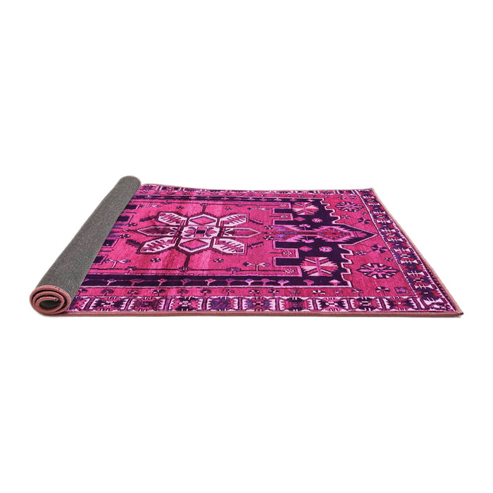 Sideview of Persian Pink Traditional Rug, tr4206pnk