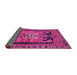 Sideview of Persian Pink Traditional Rug, tr4206pnk