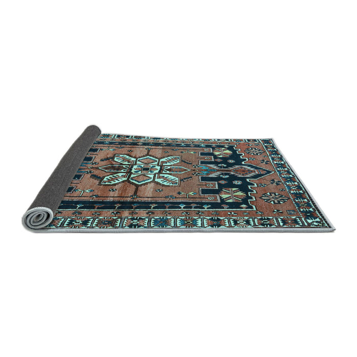 Sideview of Persian Light Blue Traditional Rug, tr4206lblu
