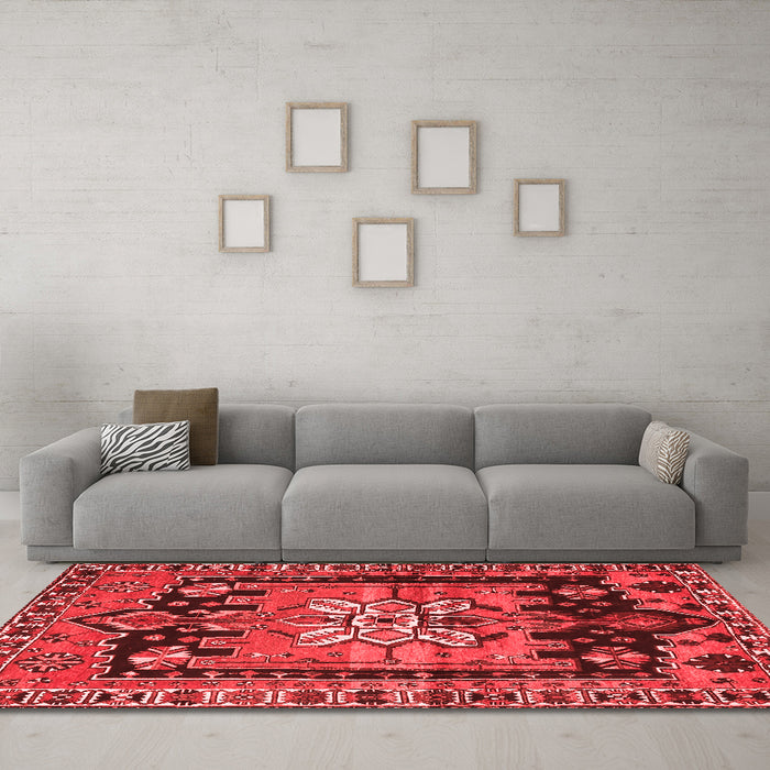 Traditional Red Washable Rugs