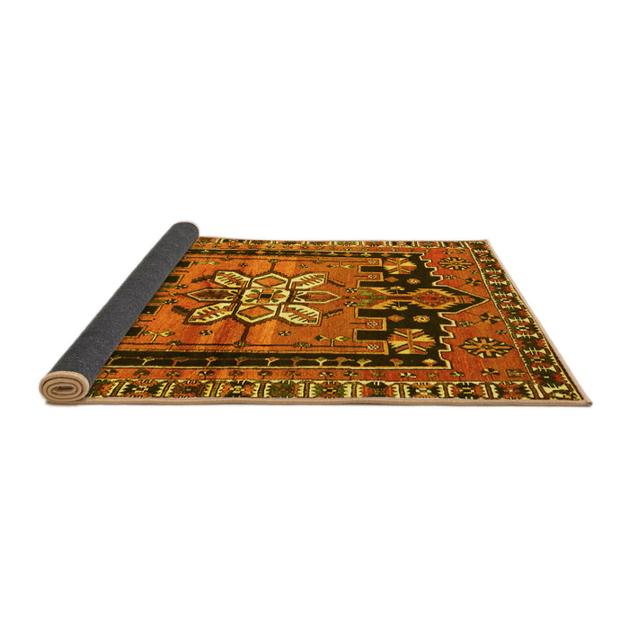 Sideview of Persian Yellow Traditional Rug, tr4206yw