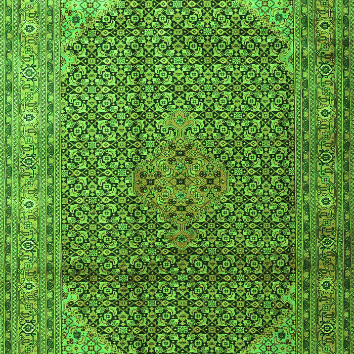 Medallion Green Traditional Rug, tr4207grn