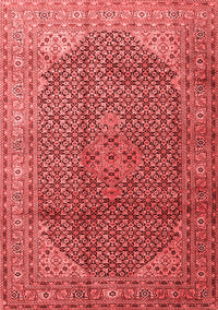 Medallion Red Traditional Rug, tr4207red