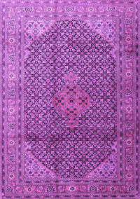 Medallion Purple Traditional Rug, tr4207pur