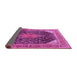 Sideview of Medallion Pink Traditional Rug, tr4208pnk