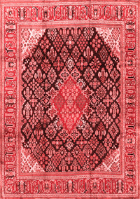 Medallion Red Traditional Rug, tr4208red