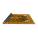 Sideview of Medallion Yellow Traditional Rug, tr4208yw