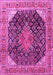 Medallion Pink Traditional Rug, tr4208pnk