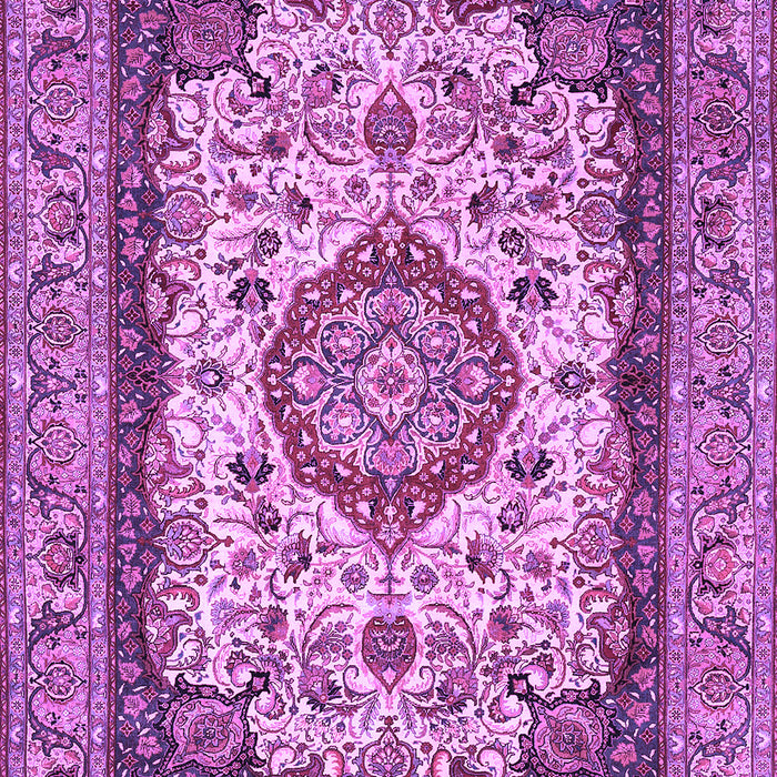 Medallion Purple Traditional Rug, tr420pur