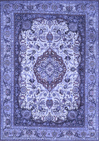 Medallion Blue Traditional Rug, tr420blu