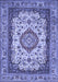 Medallion Blue Traditional Rug, tr420blu