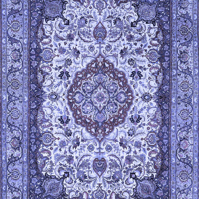 Medallion Blue Traditional Rug, tr420blu