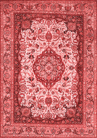 Medallion Red Traditional Rug, tr420red