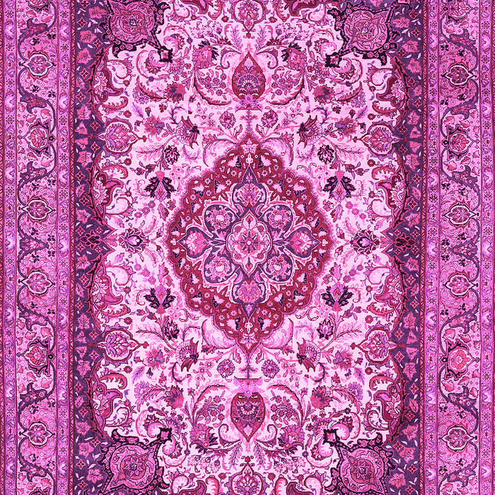 Medallion Pink Traditional Rug, tr420pnk