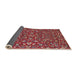 Sideview of Traditional Orange Salmon Pink Persian Rug, tr4210