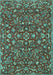 Persian Turquoise Traditional Rug, tr4210turq