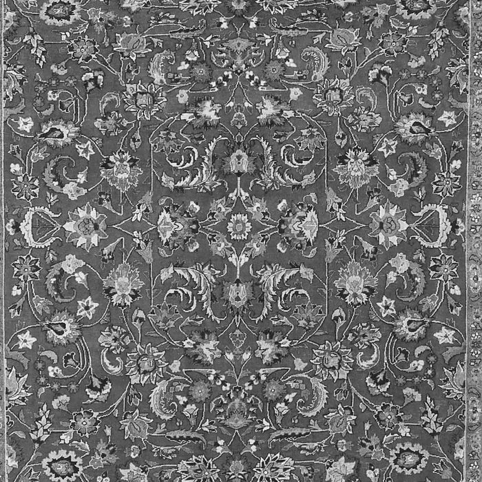 Serging Thickness of Machine Washable Persian Gray Traditional Rug, wshtr4210gry