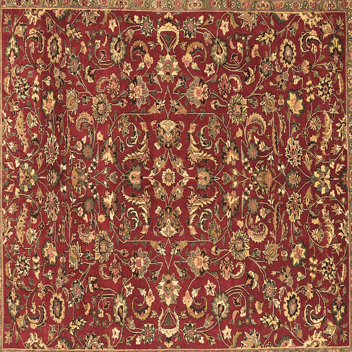 Square Persian Brown Traditional Rug, tr4210brn