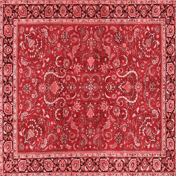 Machine Washable Persian Red Traditional Rug, wshtr4211red