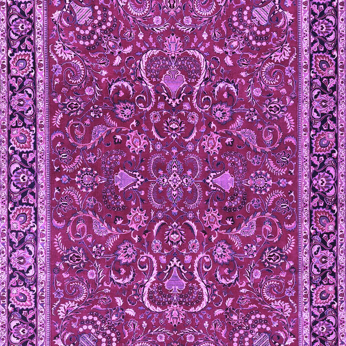 Machine Washable Persian Purple Traditional Area Rugs, wshtr4211pur