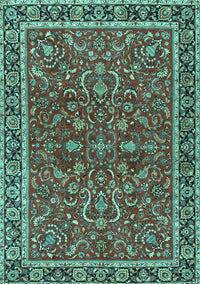 Persian Turquoise Traditional Rug, tr4211turq