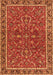 Persian Orange Traditional Rug, tr4211org