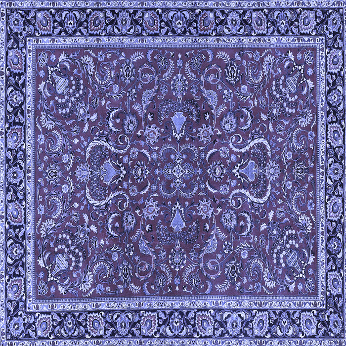 Square Persian Blue Traditional Rug, tr4211blu