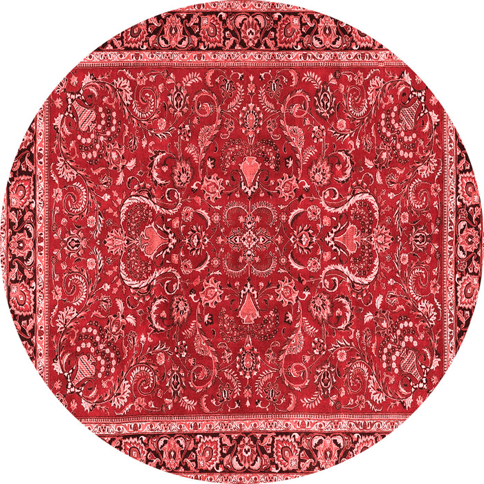 Machine Washable Persian Red Traditional Rug, wshtr4211red