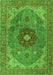 Medallion Green Traditional Rug, tr4212grn